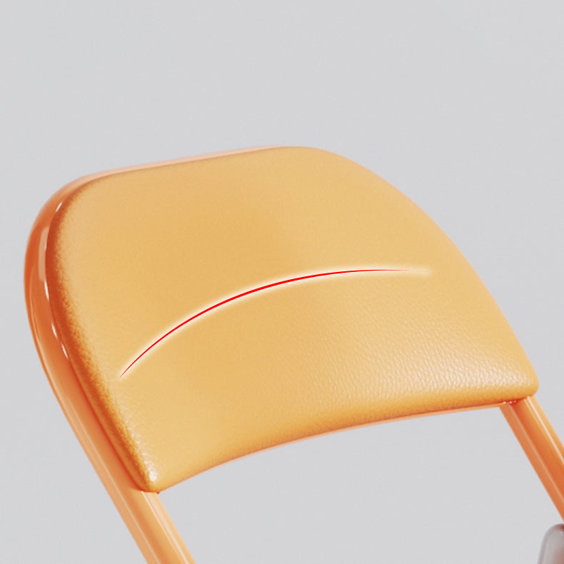 Silla lateral plegable tapizada con acabado mate, respaldo abierto contemporáneo, silla de comedor