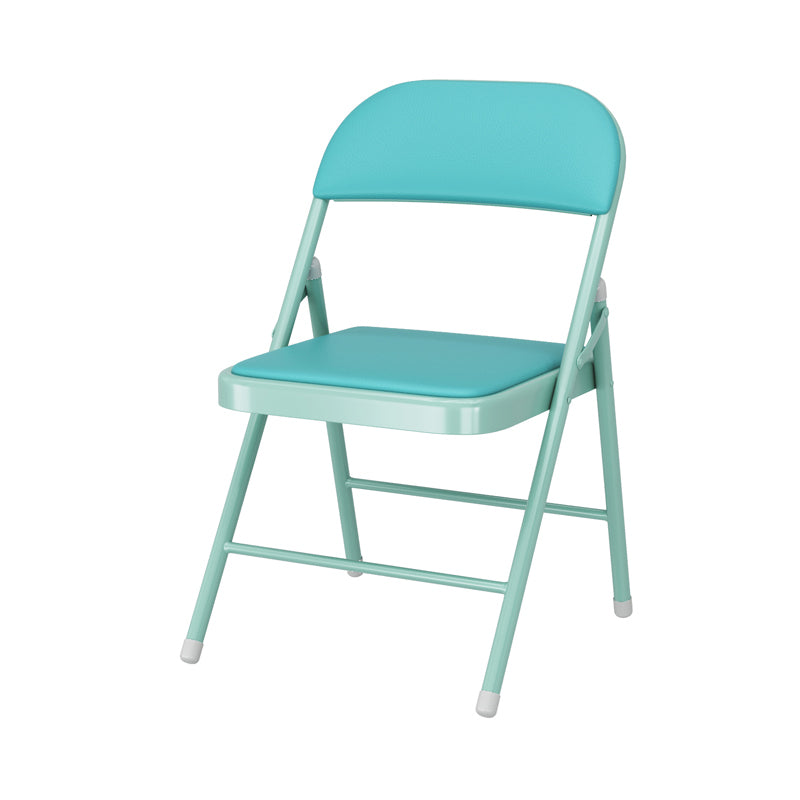 Silla lateral plegable tapizada con acabado mate, respaldo abierto contemporáneo, silla de comedor