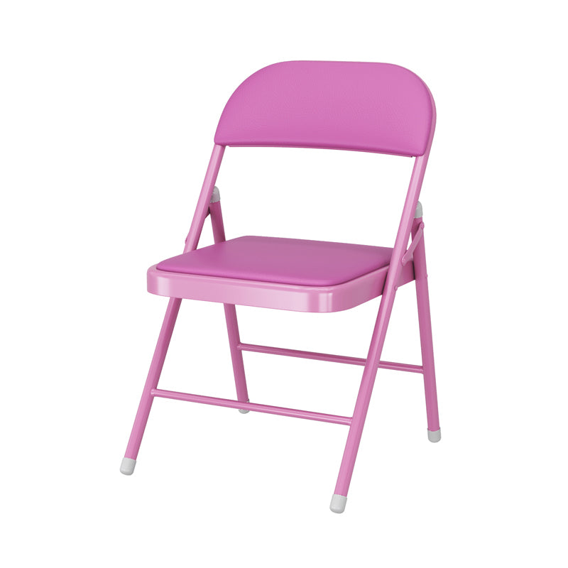 Silla lateral plegable tapizada con acabado mate, respaldo abierto contemporáneo, silla de comedor