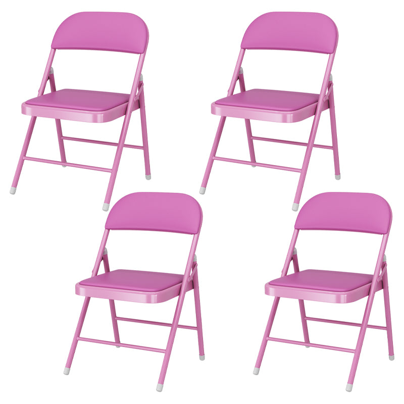 Silla lateral plegable tapizada con acabado mate, respaldo abierto contemporáneo, silla de comedor