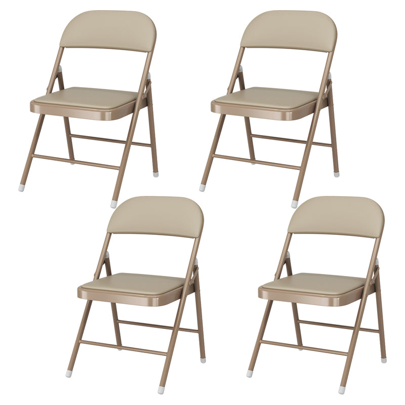 Silla lateral plegable tapizada con acabado mate, respaldo abierto contemporáneo, silla de comedor