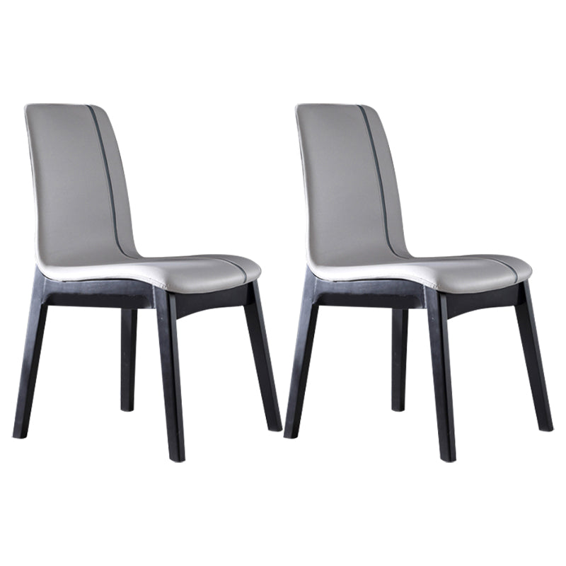 Silla auxiliar industrial tapizada para el hogar Parsons Silla de comedor con acabado mate (juego de 2)