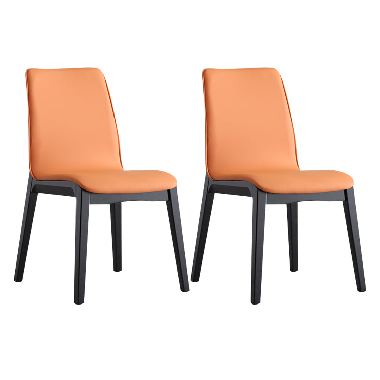 Silla auxiliar industrial tapizada para el hogar Parsons Silla de comedor con acabado mate (juego de 2)