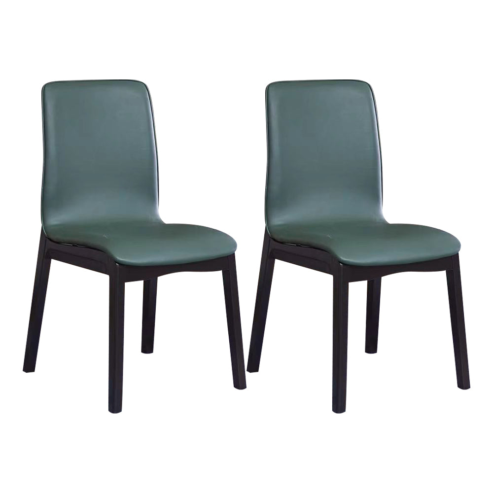 Chaise d'appoint industrielle rembourrée Chaise de salle à manger Parsons au fini mat (Ensemble de 2)