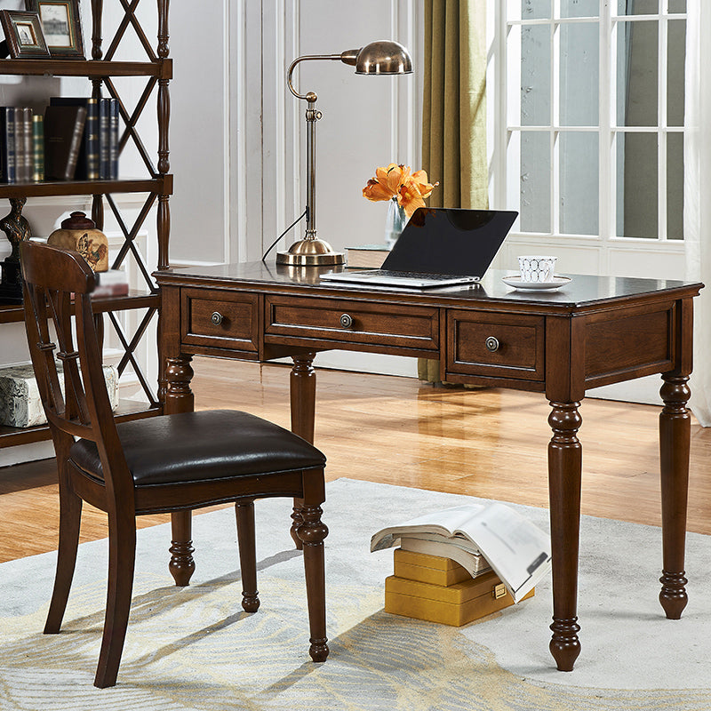 Mesa de goma rectangular de madera de madera de madera maciza de mediados de siglo de mediados de siglo