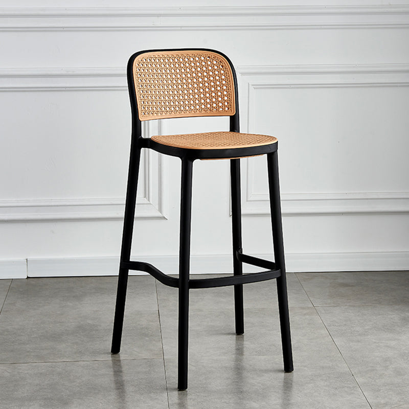 Silla de Bar con respaldo moderno, taburete para mostrador de cuero sintético para hogar y balcón