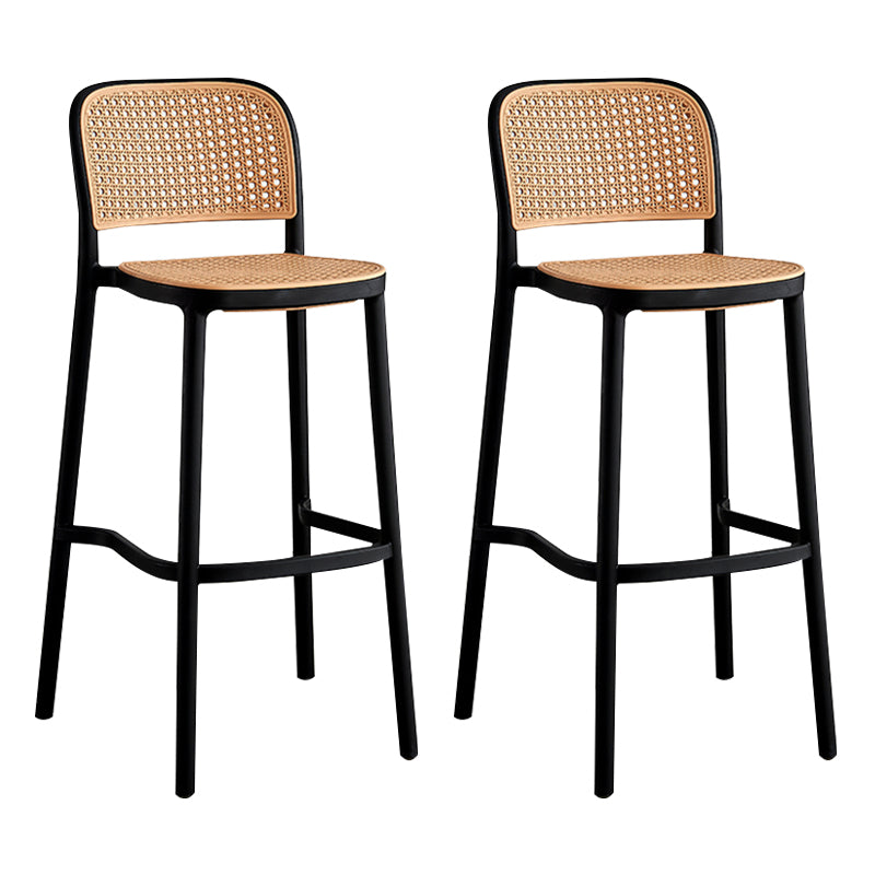 Silla de Bar con respaldo moderno, taburete para mostrador de cuero sintético para hogar y balcón