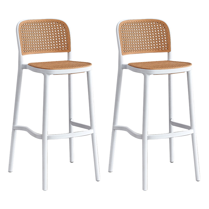 Silla de Bar con respaldo moderno, taburete para mostrador de cuero sintético para hogar y balcón