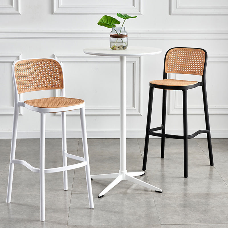 Silla de Bar con respaldo moderno, taburete para mostrador de cuero sintético para hogar y balcón