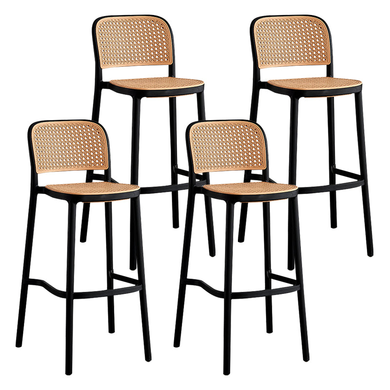 Silla de Bar con respaldo moderno, taburete para mostrador de cuero sintético para hogar y balcón