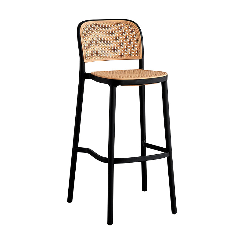 Silla de Bar con respaldo moderno, taburete para mostrador de cuero sintético para hogar y balcón
