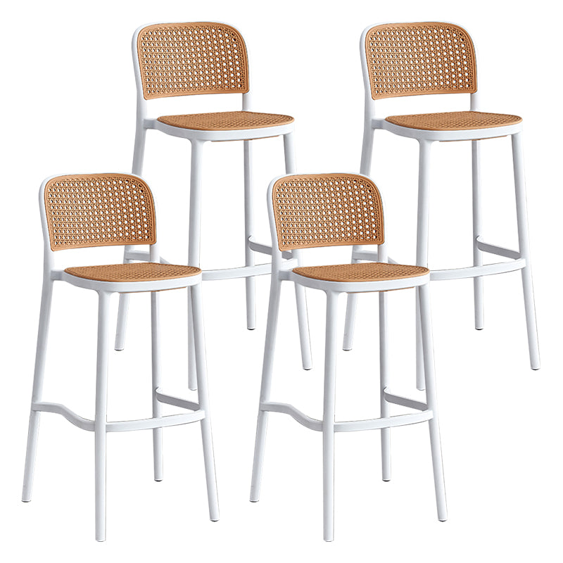 Silla de Bar con respaldo moderno, taburete para mostrador de cuero sintético para hogar y balcón