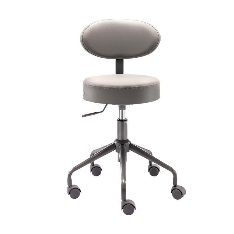 Adjustable Modern Counter Bar Stool Armless Leather Bar Stool with Swivel