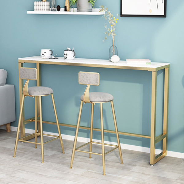 Mesa de vinos de mármol moderno moderno Mesa de cóctel de altura de la barra de la barra del fútbol