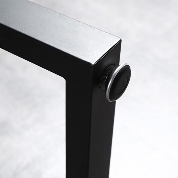 Evento de reposapiés rectángulo moderno y mesa de cóctel Mesa de bar de patio de pizarra negra