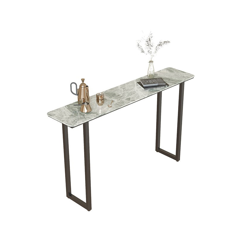 Table tabouret de bar en pierre de rectangle de traîneau