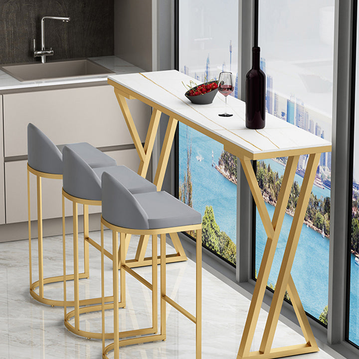 Table à manger du bar à restauration du bar contemporain Hauteur du bar intérieur Tableau de cocktails de 42 pouces