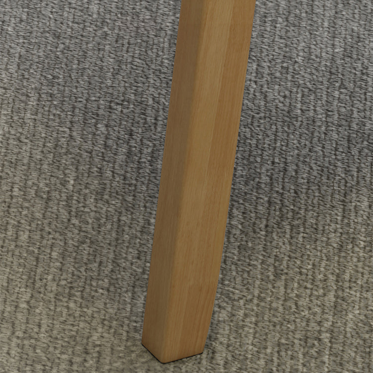 Silla de comedor sólida moderna, sillones laterales con patas de madera para cocina