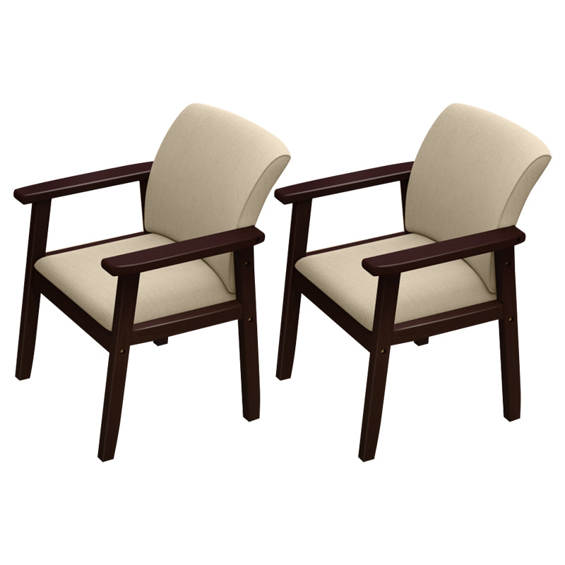 Silla de comedor sólida moderna, sillones laterales con patas de madera para cocina