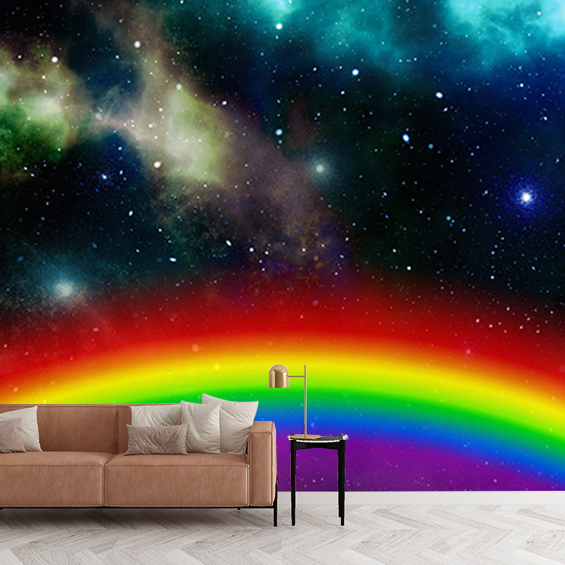 Galaxy Universe Horizontal Illustration Mural Decorative Eco-friendly for Bedroom