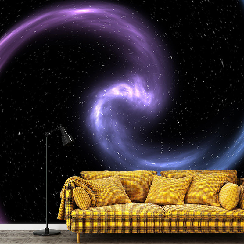 Galaxy Universe Horizontal Illustration Mural Decorative Eco-friendly for Bedroom