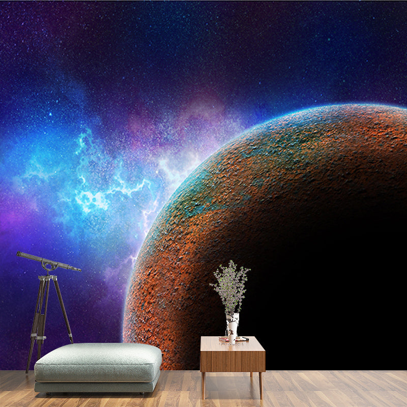 Galaxy Space Horizontal Illustration Universe Mural Decorative Eco-friendly for Wall Decor