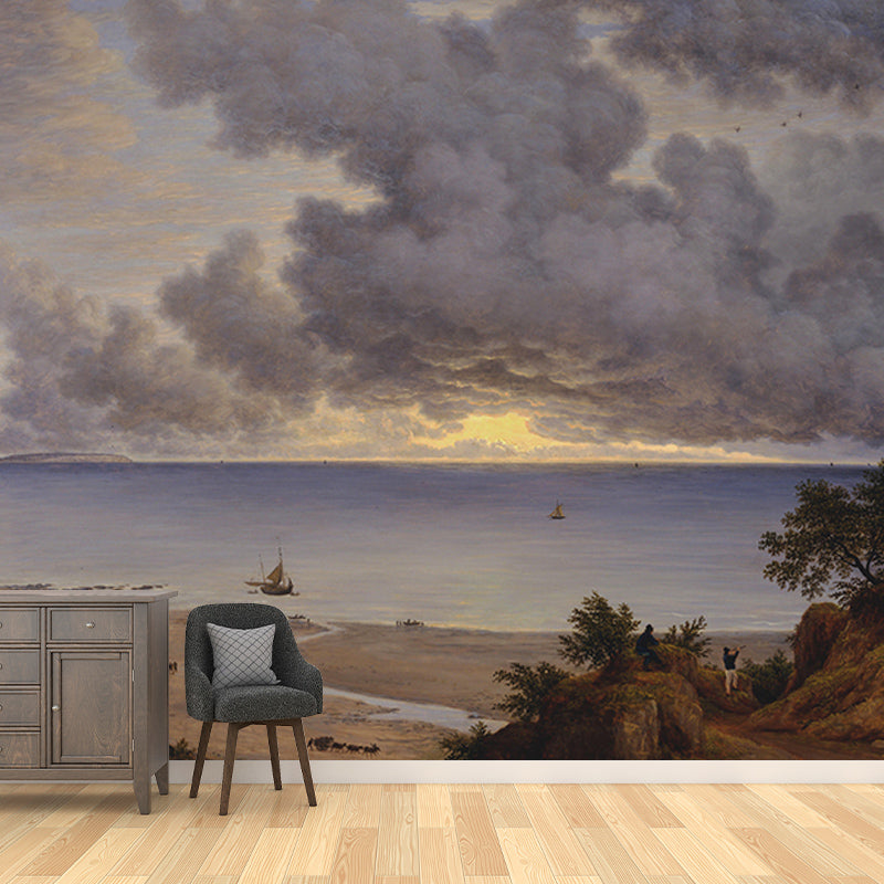 Painting Art Horizontal Illustration Mural Decorative Eco-friendly for Study Room