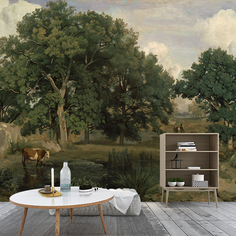 Painting Art Horizontal Illustration Mural Decorative Eco-friendly for Study Room