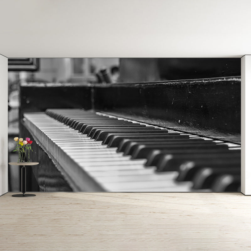 Piano Key 3D Horizontal Photography Mural Decorative Eco-friendly for Wall Decor