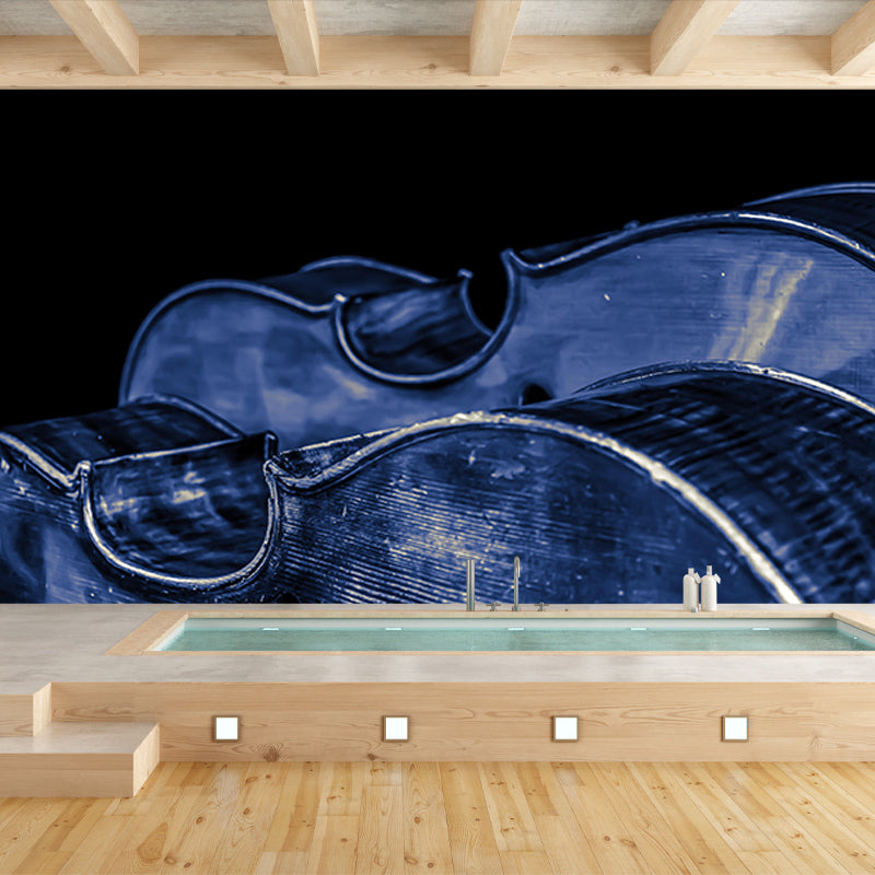Violin Key Music Horizontal Photography Mural Decorative Eco-friendly for Living Room
