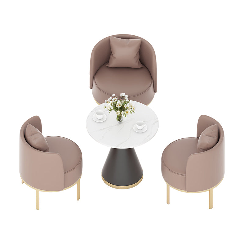 Moderne gesinterde stenen dinerset 1/2/3/4/5 stukken Dining Furniture Set/aparte items