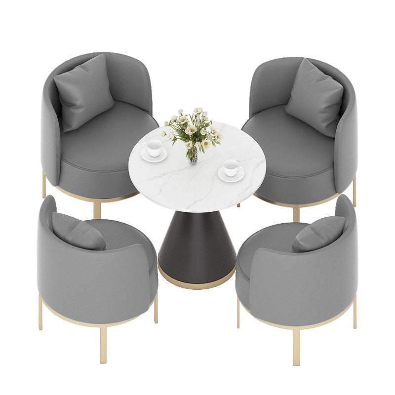 Moderne gesinterde stenen dinerset 1/2/3/4/5 stukken Dining Furniture Set/aparte items