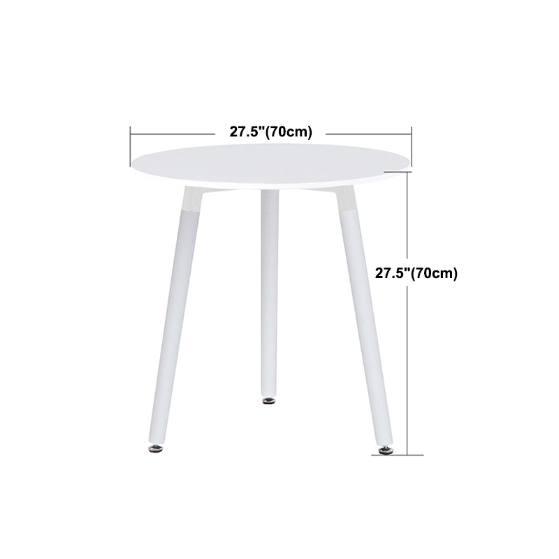 Industrial Style Dining Table 4 Legs Dining Table with Solid Wood Base for Home Use