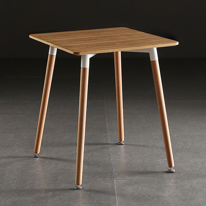 Mesa de comedor cuadrada industrial Mesa de comedor de madera con 4 patas para comedor