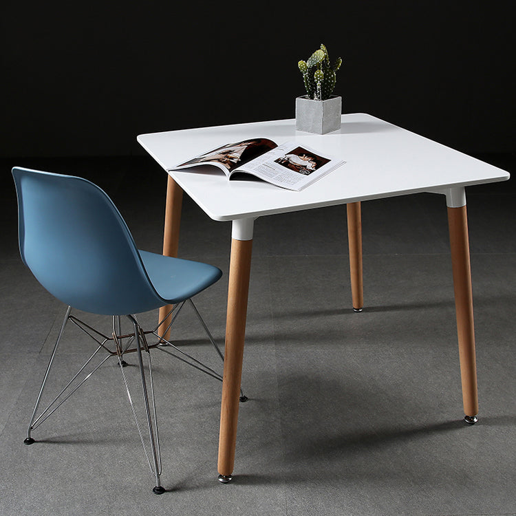 Mesa de comedor cuadrada industrial Mesa de comedor de madera con 4 patas para comedor