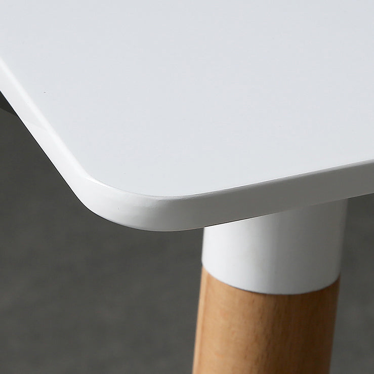 Mesa de comedor cuadrada industrial Mesa de comedor de madera con 4 patas para comedor
