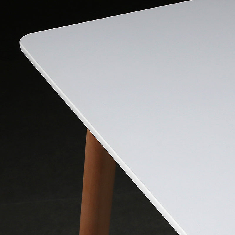 Mesa de comedor cuadrada industrial Mesa de comedor de madera con 4 patas para comedor