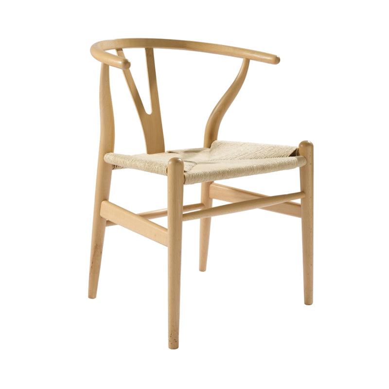 Sillas laterales de comedor Wishbone de estilo moderno Sillas laterales de comedor de madera