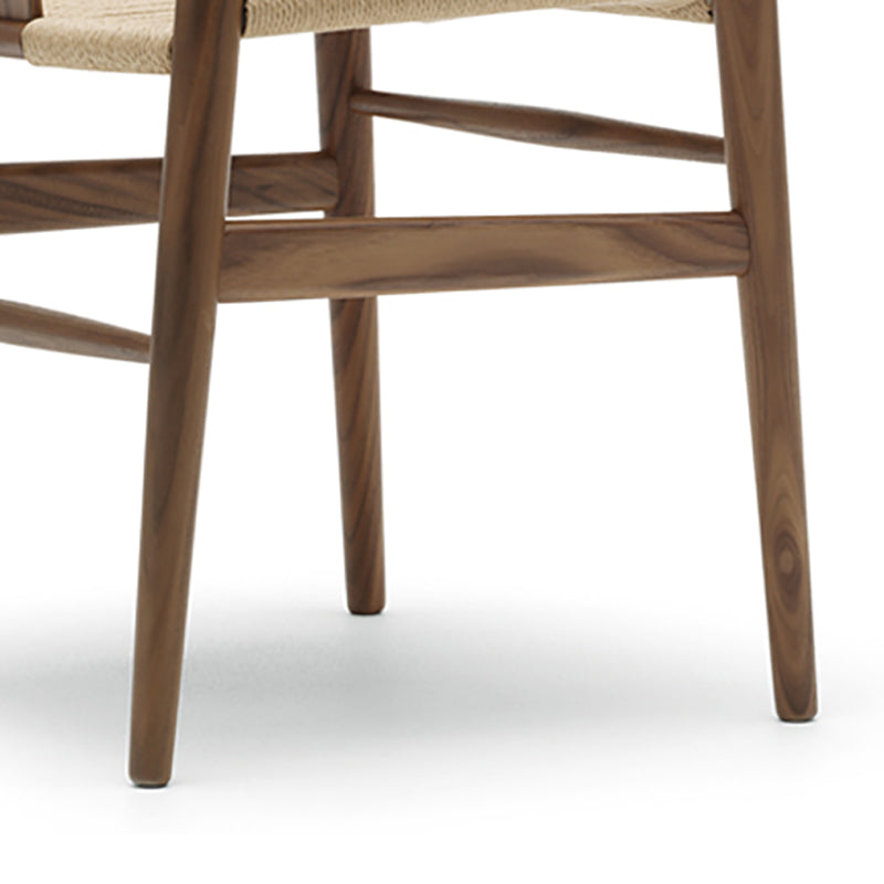 Sillas laterales de comedor Wishbone de estilo moderno Sillas laterales de comedor de madera