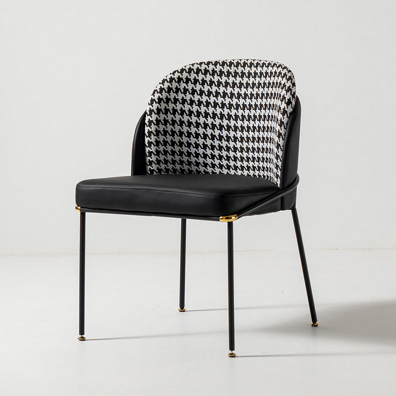 Les chaises latérales arrière solides sans bras de style minimaliste ont tapissé les chaises latérales