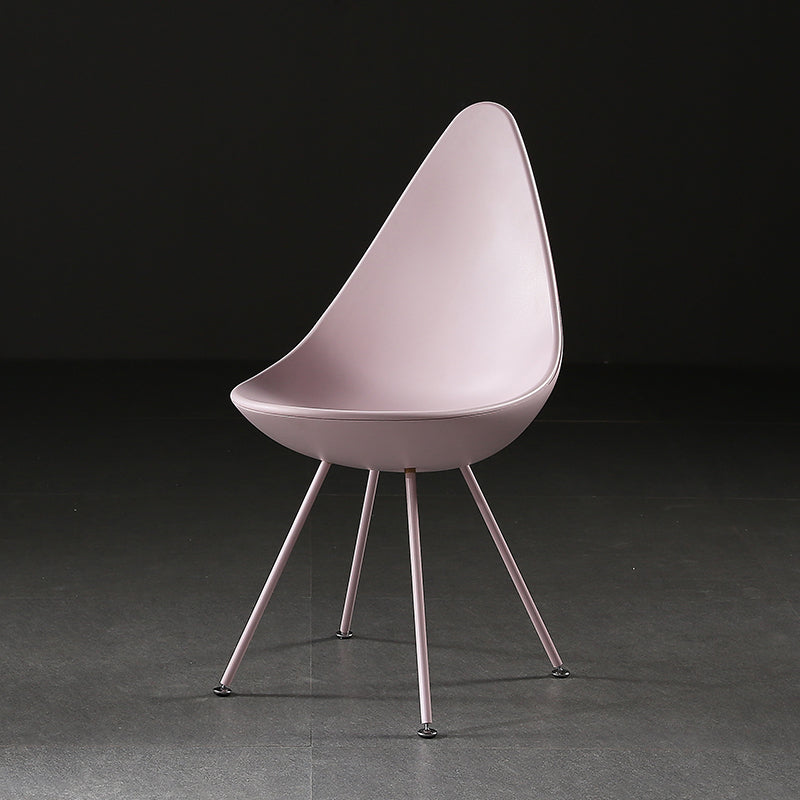Chaises latérales sans bras de Style industriel, chaise latérale à dossier solide en plastique pour la maison