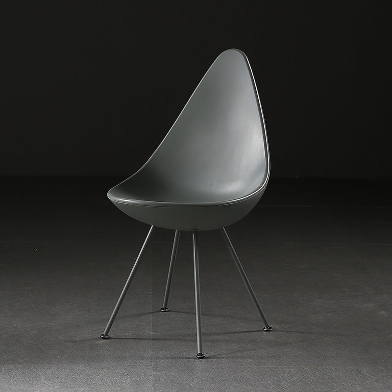 Chaises latérales sans bras de Style industriel, chaise latérale à dossier solide en plastique pour la maison