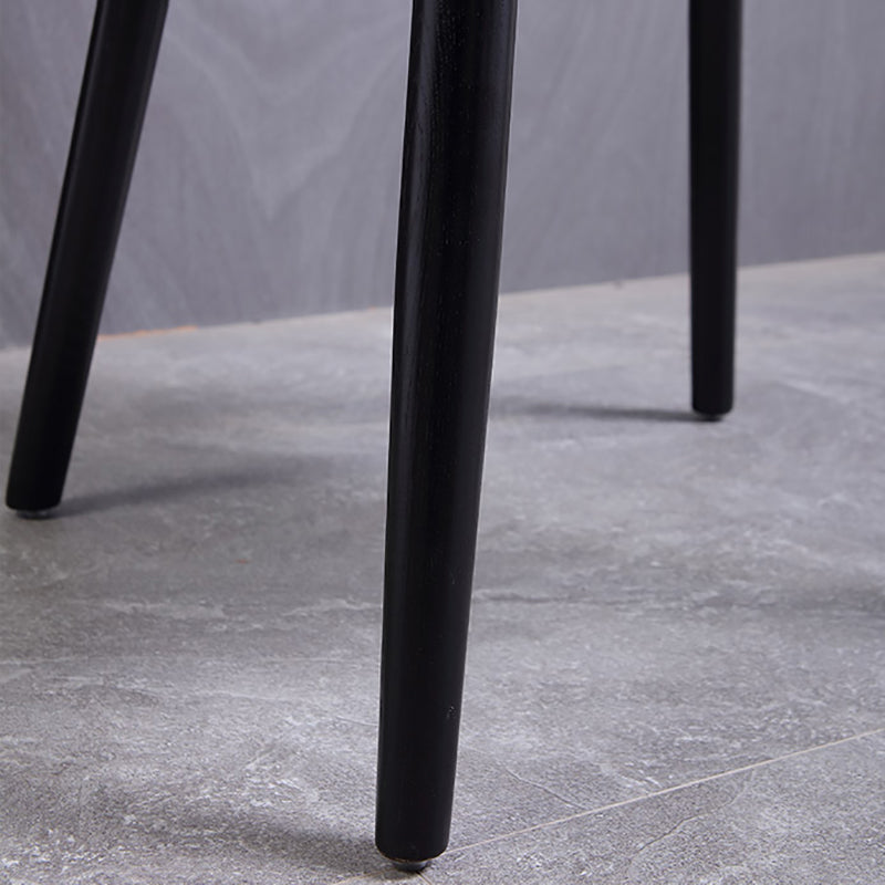 Silla lateral de comedor con respaldo abierto de estilo industrial, sillas de comedor laterales de madera para cocina