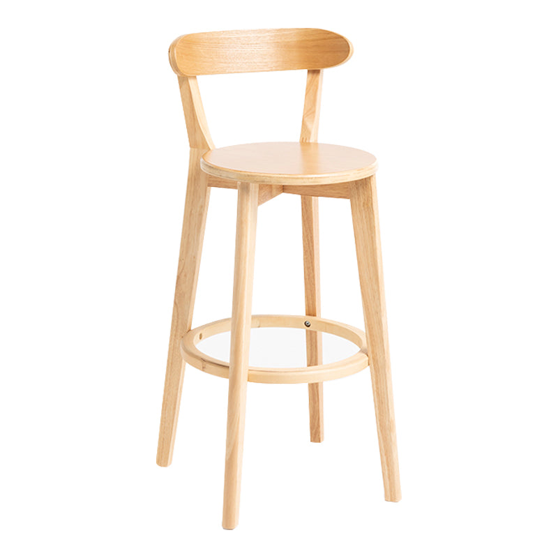 Taburete moderno de los brazos del brazo del respaldo de la madera de la madera con cojín