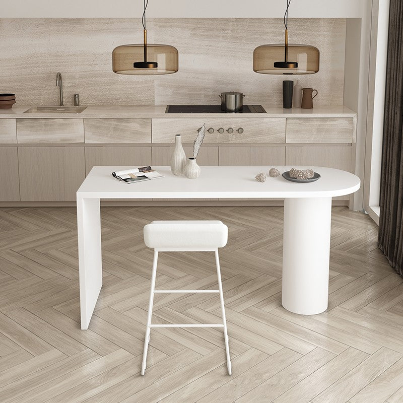 Küchenholz-Top-Thescheltisch Holzbeine Industrial Style 42-Zoll-Bar Tisch