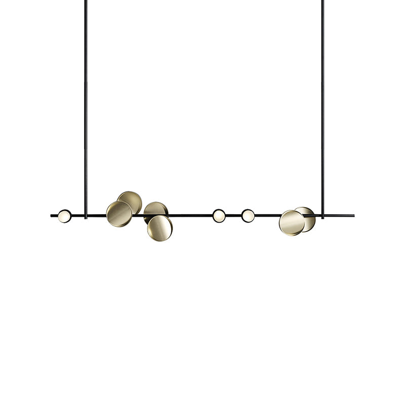 Moderne Geometry Island Light Restaurant Anhängerlampe mit Acrylschatten