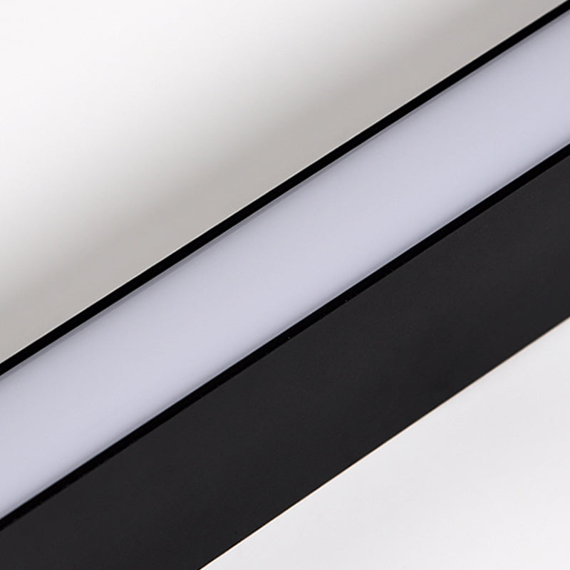 Restaurantes modernos de la isla rectangular lámparas LED LED Lights con sombra acrílica