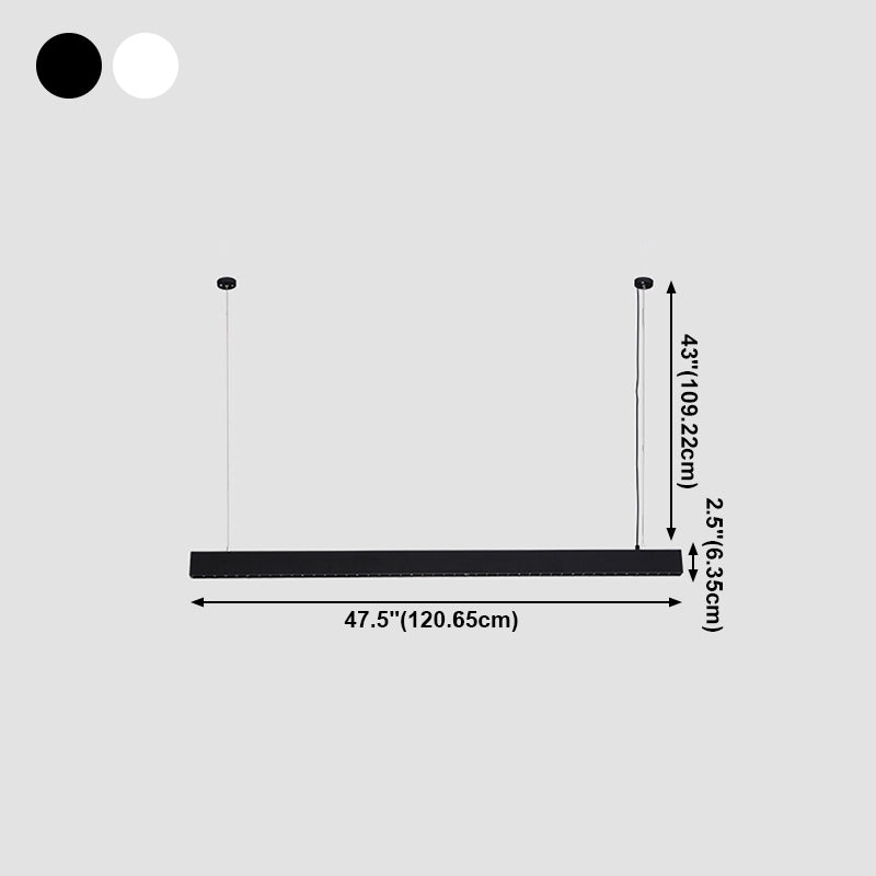 Rectangle Island Light Restaurant LED LEMPORS LEMILLES AVEC AVEC OBEI ACRYIQUE