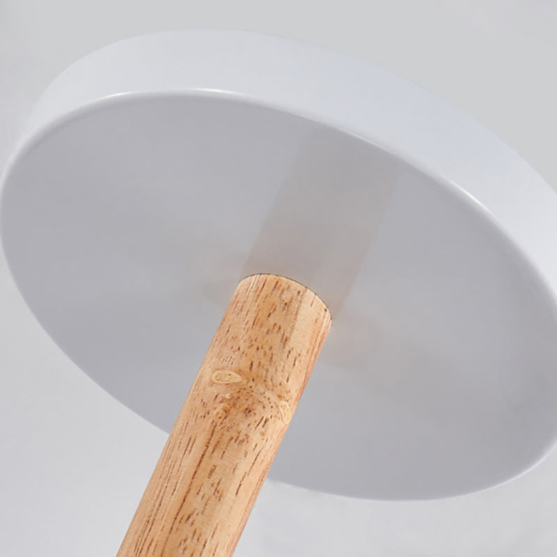 Dome Chandelier Pendant Light Modern Nordic Metal Hanging Hang Fixture with Wood