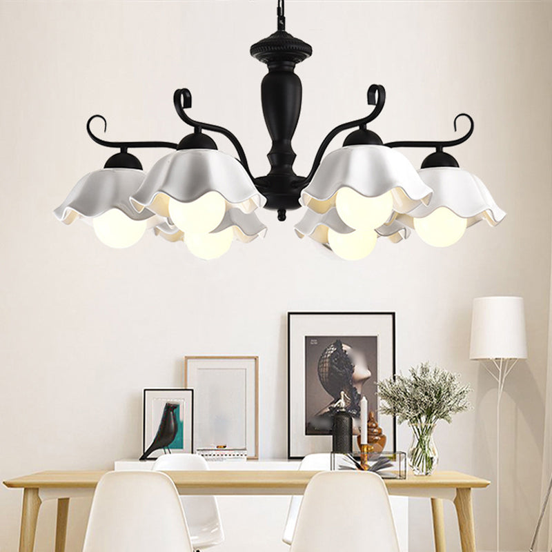 Lampada a sospensione a sospensione a sospensione in stile multi-testa Lampada a forma di lampadario per soggiorno per soggiorno